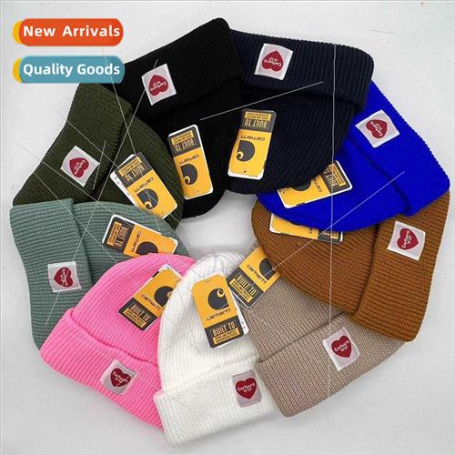 New love striped solid color hexagonal wool cap warm pullove