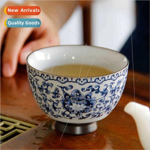 Vintage celadon master cup single cup teacup personalized ku