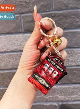 Dazzling colorful shaking lovely keychain gift schoolbag sma
