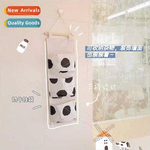 ins bedside fabric storage hanging bag cell phone multilayer