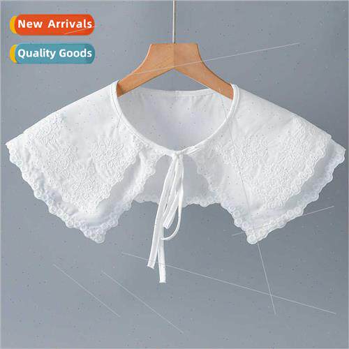 False collar T-shirt artifacts kanji ageing doll collar fash