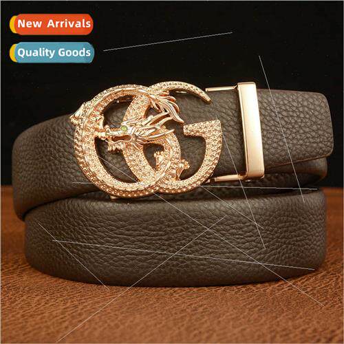 Ethnic wind dragon automatic buckle belt men pants belt ligh