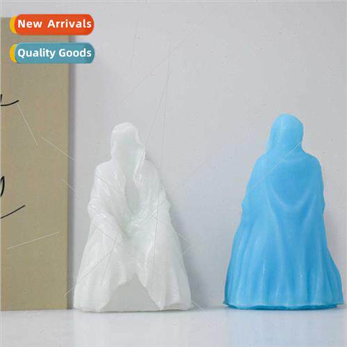 man in black silicone candle mould INS independent creative