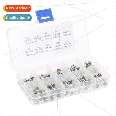 100PCS 5X20 Fuse boxed 10pcs适用10 resistances Fuse 5*20MM 0