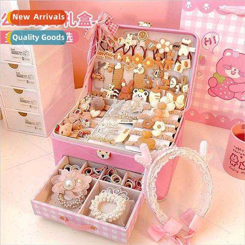 Children hair accessories set gift box girls birthday hair b