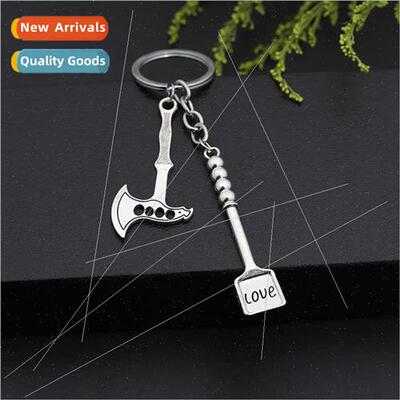 New creative mini gadget keychain axe hammer personalized ca