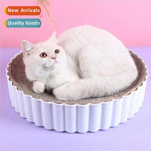Round cat scratching board corrugated paper replacement core