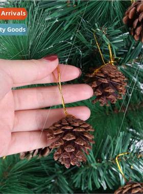 3-4CM natural color Christmas pine cone decorations ornament