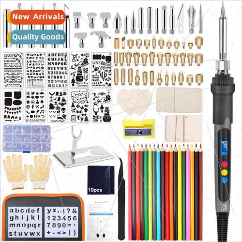 110V Branding Engraving Digal Display Soldering Iron Set Fir