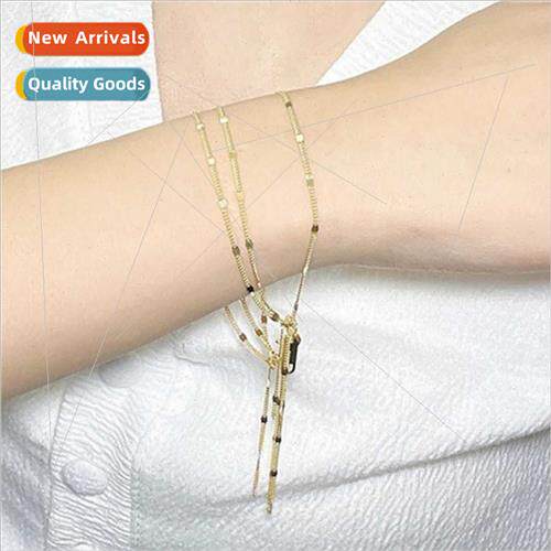 Europe niche fashion wild gold wheat ears multi-layer stacki