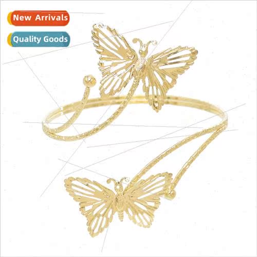 Hand Jewelry Vintage Hollow Butterfly Armband Fashion Metal