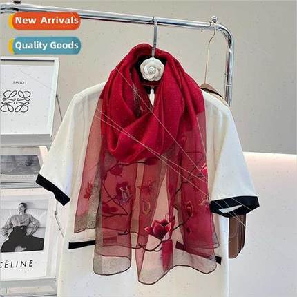 But Timeless 2023 Women lk Magnolia Flower Embroidered lk Sc