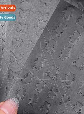 French manicure airbrush skeleton stickers crescent-shaped t