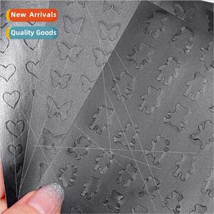 skeleton airbrush stickers crescent French shaped manicure