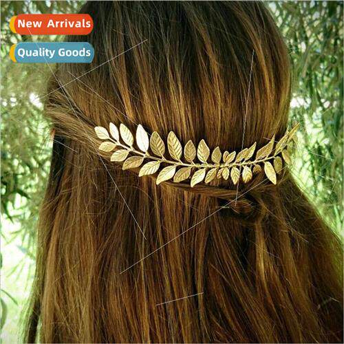 Europe Leaf Bridal Hair Comb Fashion mple Leaf Hair Accessor