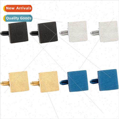 jewelry new square mirror polished men shirt cufflinks creat