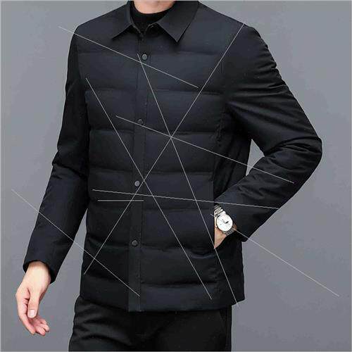 Men light down jacket 2023 fall winter new collar whe duck d
