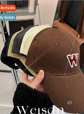 Baseball cap men women Korean  obvious face small sun hat wh