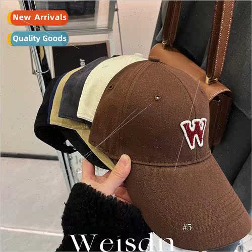 Baseball cap men women Korean  obvious face small sun hat wh