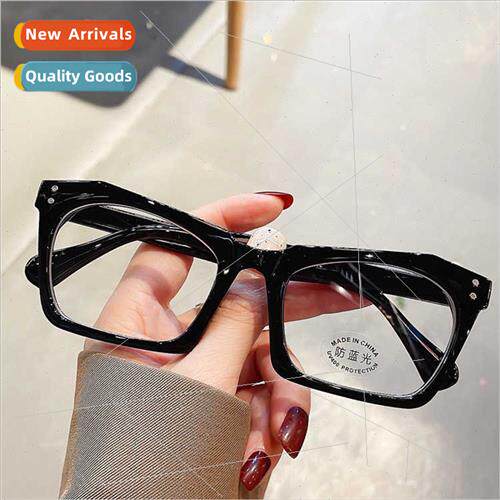 New retro cat eye vegan black frame anti blue light glasses