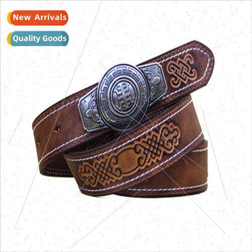 Mongolia belt ethnic men belt embossed belt women personaliz