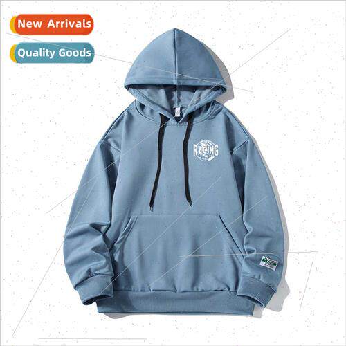Men sweater 2023 fall new loose casual printing hooded sweat