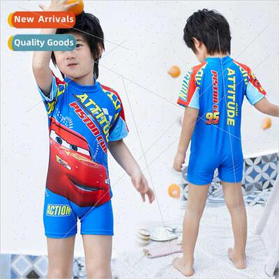 New childrens swimsu boys digal cartoon casual sports handso