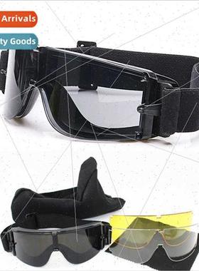 3 Lens Crossbow Locust Desert Tactical Goggles CS Bulletproo
