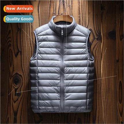 2022 fall winter light paragraph down jacket vest men unders