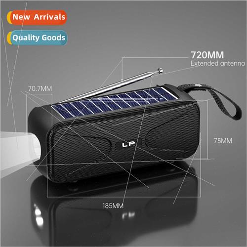 Outdoor solar bluetooth speaker multifunction radio flashlig