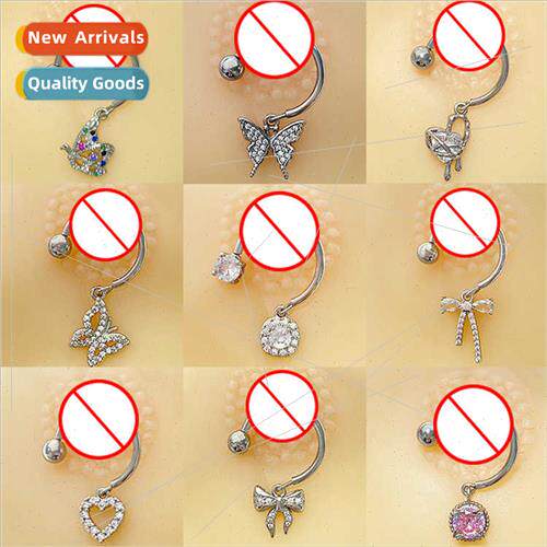 Europe pple Ring Bow Chest Jewelry Sun Pink Zirconia Stainle