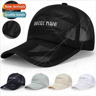 mesh hat cap tongue duck breathable brim hollow men Summer