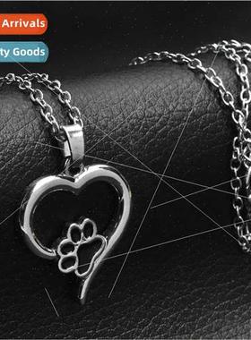 Europe Uned States popular fashion pet dog paw openwork love