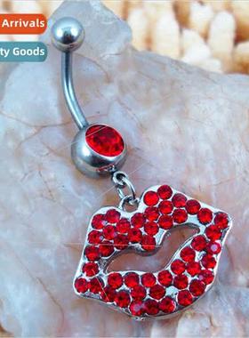 Piercing Jewelry Big Red Belly Button Ring Navel Ring Navel