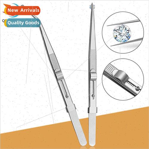 Diamond Jewellery Tweezers Stainless Steel  Tip Tweezers Cli