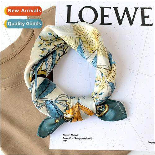 2021 new Korean printing pattern mulberry silk small silk sc