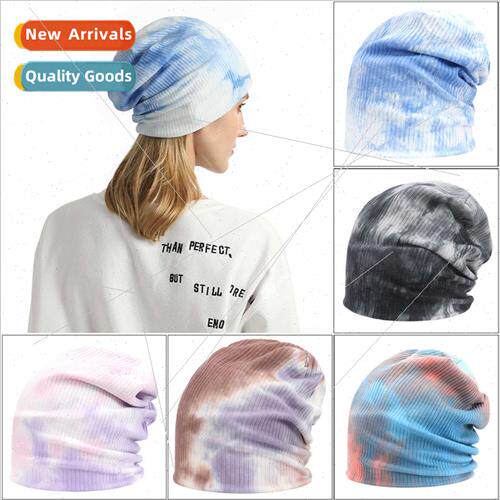 Gradient color tie-dye pile cap Outdoor sports climbing nd a