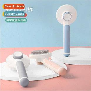 Steel Pin Dog Comb Cat Stainless Head Pet Round