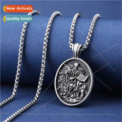 Pure Pewter Pendant Men Hip Hop Necklace Medallion Pendant E