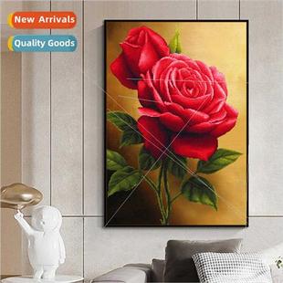 handmade full diamond New painting room sticker small living