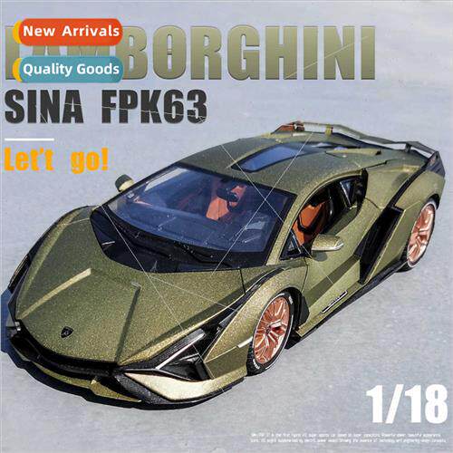Boxed 1:18 simulation large Lambo ghtning Gini alloy car mod