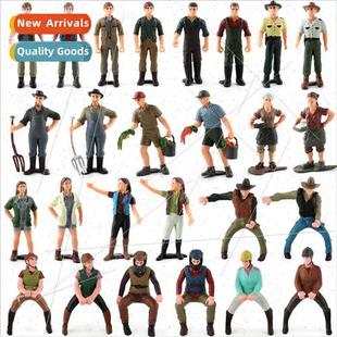 farm dolls diy Animal role characters ornaments san colorful