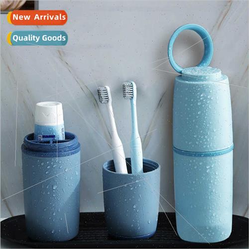 Travel Mouthwash Cup Set Portable Wash Cup Couple Toothbrush