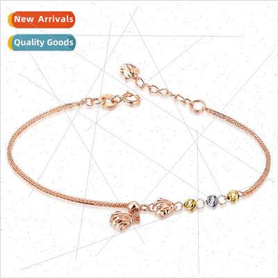 Gold Rose Gold Color Gold Bracelet Shell Passepartout Love S