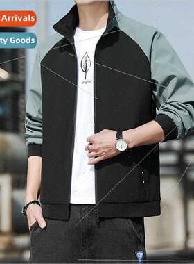 Spring Autumn Men Jacket Coat Men new Korean  nd stand-up co