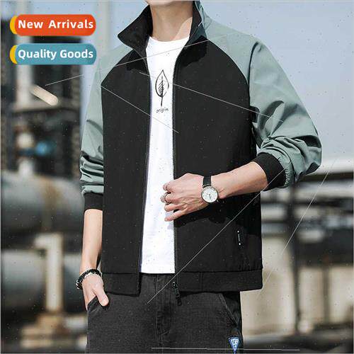 Spring Autumn Men Jacket Coat Men new Korean  nd stand-up co