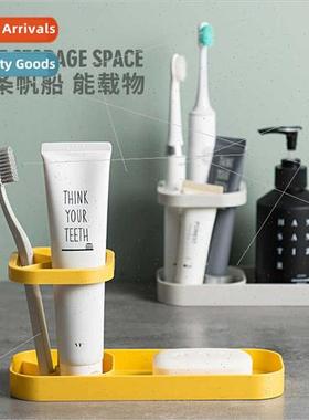 Couple toothbrush holder no punch bathroom countertop wash s