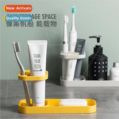 Couple toothbrush holder no punch bathroom countertop wash s