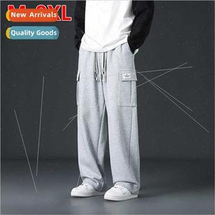 spring fall boys pants pant tide men straight Work tow