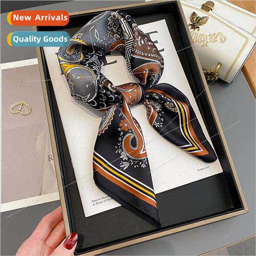 Spring mulberry silk printing dark color cool twill black go